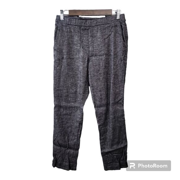 Theory Heather Grey Straightleg Ankle Pants with Pockets Womens Size 6 - Picture 1 of 14